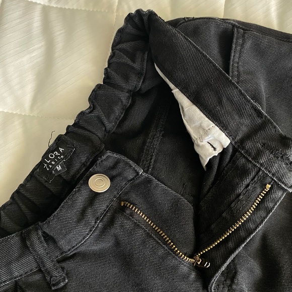 Zalora basic denim cropped joggers - Picture 5 of 5